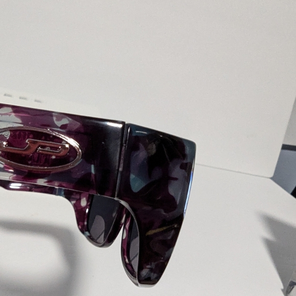 Jonathan Paul Polarized Fitovers Sunglasses Allure Turquoise Demi Grey. - Picture 9 of 11